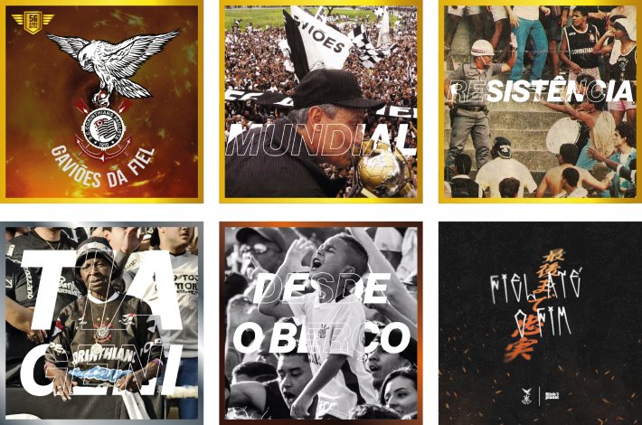 É HOJE: Gaviões da Fiel lançam figurinhas digitais com acervo histórico do Corinthians e da torcida