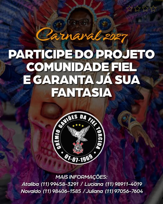 FANTASIAS CARNAVAL 2027 